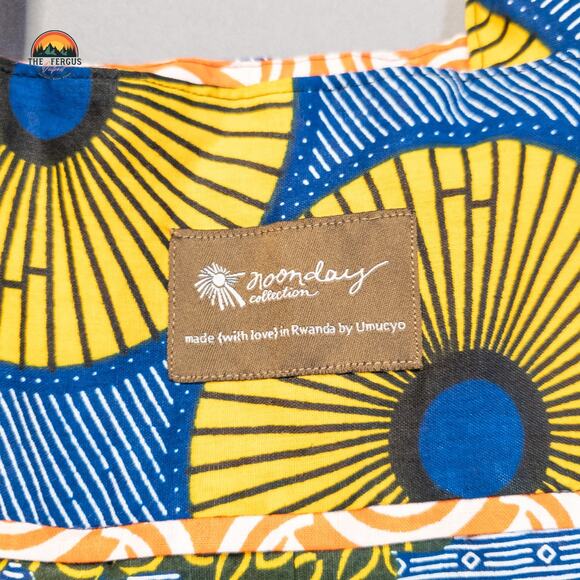 Noon Day Collection Tote Bag Multicolor Flora Double Handle Pockets Women's - Picture 8 of 8